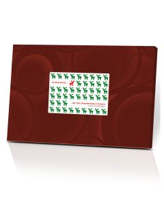 Kundenbespiel Schachtel mit individuellem Aufkleber für 15 Pralinen